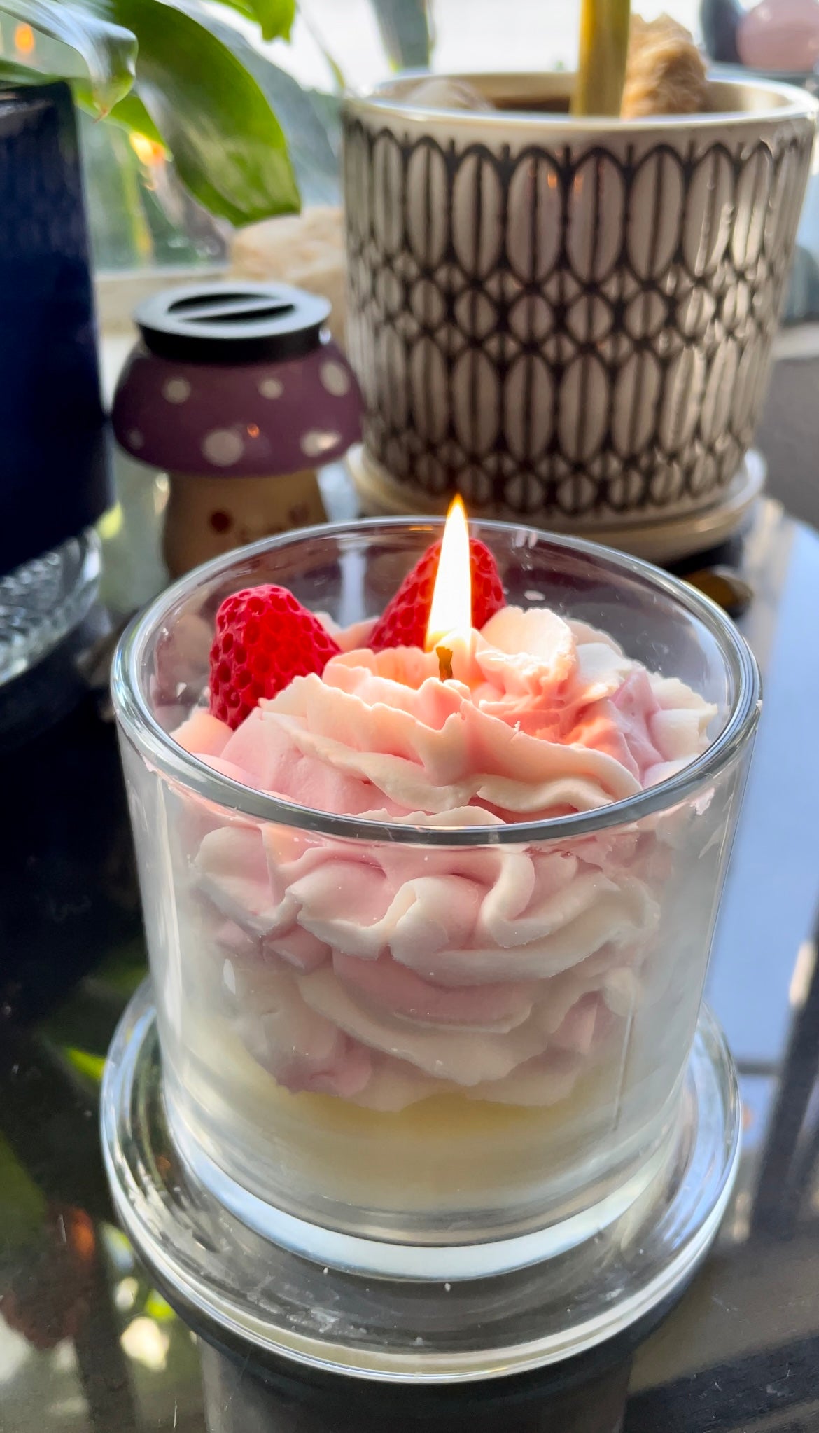 Strawberry short cake Candle